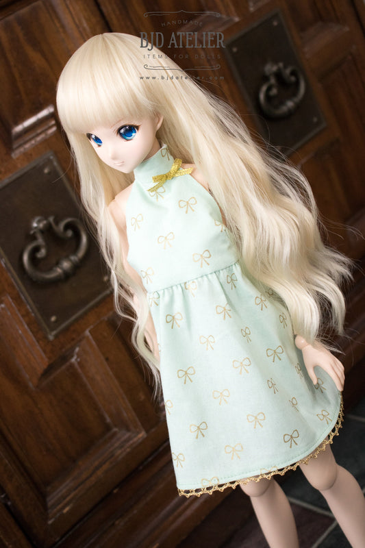 Mint Halter Doll Dress | BJD Clothing | Dress for Dollfie Dream & Smart Doll